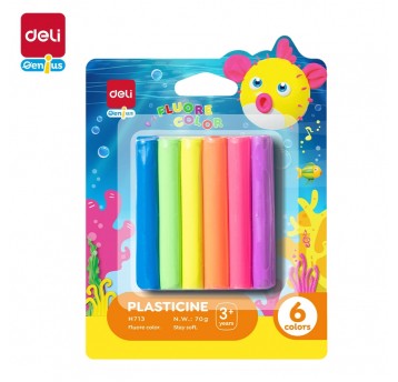 Plastelina fluorescencyjna Deli